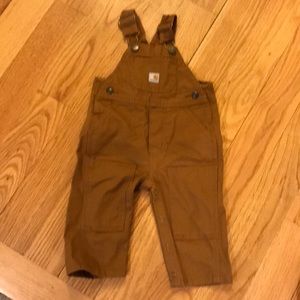 Carhartt canvas bib overalls 6 months